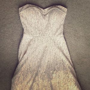 Off white homecoming dress